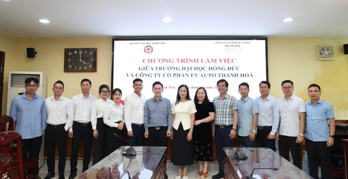 Thúc đẩy hợp tác giữa Trường Đại học Hồng Đức và Công ty Cổ phần EV Auto Thanh Hóa